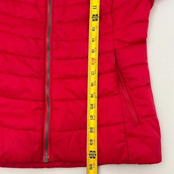 Outdoor Research Jacket Womens M Red Breva Quilted Hooded Primaloft Puffer - Picture 12 of 12